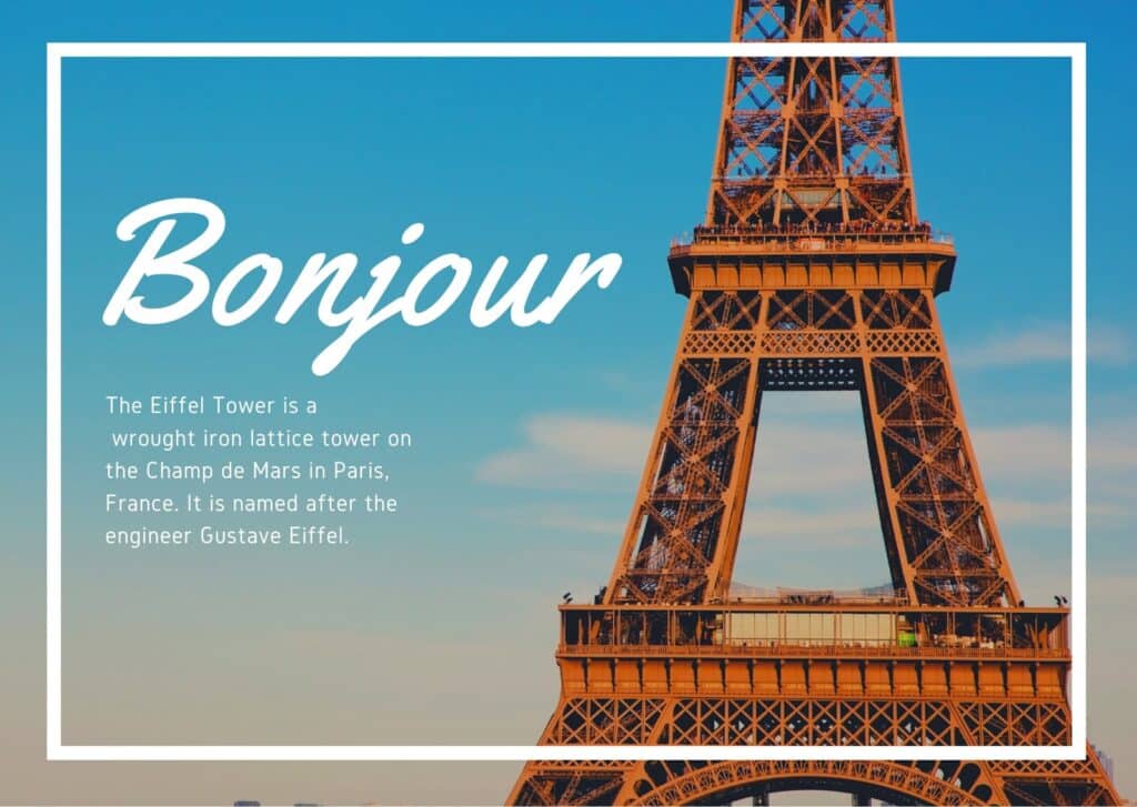 canva eiffel tower bordered french postcard qBymHPYlsaI